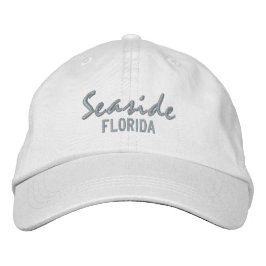 Seaside Florida Embroized Baseball Hat Broderad Keps