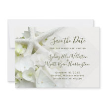 Seaside Garden Save the Date Bröllop-meddelande