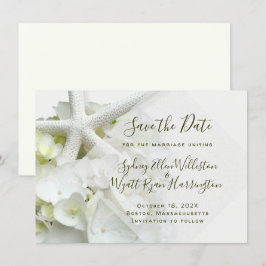 Seaside Garden Save the Date Bröllop-meddelande