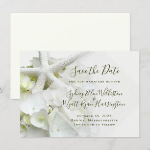 Seaside Garden Save the Date Bröllop-meddelande
