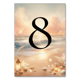 Seaside Gnistra and Sunset Bordsnummer w Namn