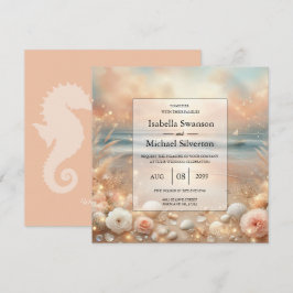 Seaside Gnistra och Sunset Dreams Bröllop Inbjudningar