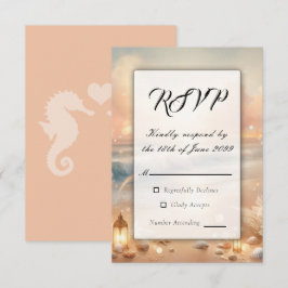 Seaside Gnistra och Sunset Dreams Bröllop OSA Kort