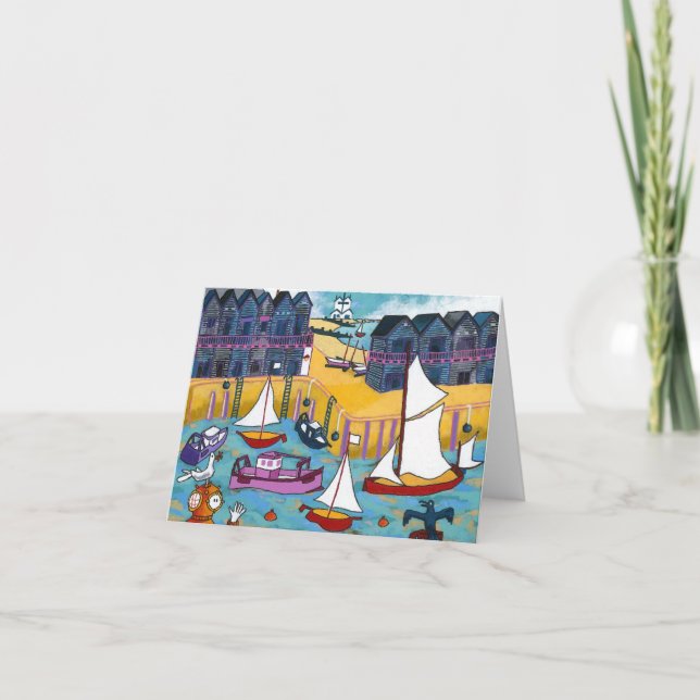 Seaside Hälsning Card - Whitstable Kort (Framsida)