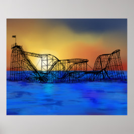 Seaside Heights Berg-och-dalbanan Poster
