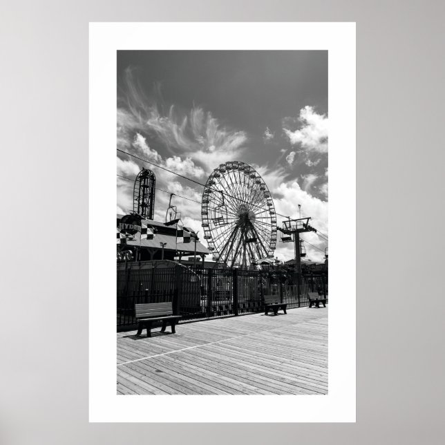 Seaside Heights Boardwalk Ferris Wheel-affisch Poster (Framsidan)