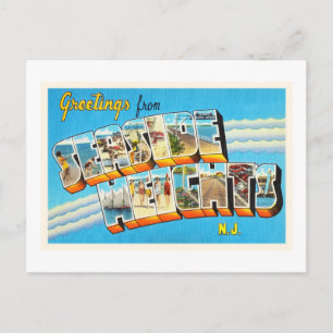 Seaside Heights New jersey NJ Vintage Postcard- Vykort