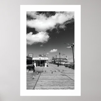 Seaside Heights Seagulls Boardwalk-affisch Poster