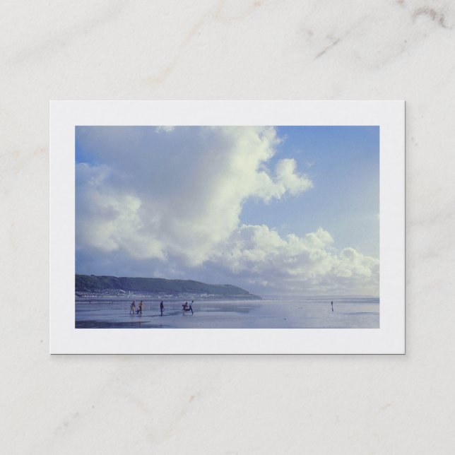 Seaside (kantad) visitkort (Framsida)
