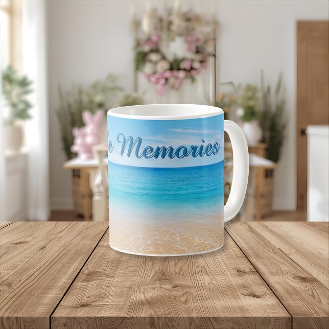 Seaside Memories Personalized Mug Kaffemugg (Skapare uppladdad)