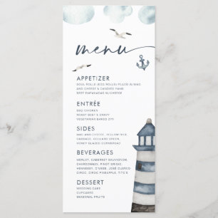 Seaside Menu Meny