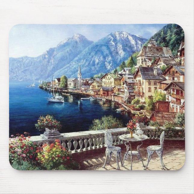 Seaside Mountain Scenery Fine Art Musmatta (Framsidan)
