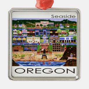 Seaside Oregon Julgransprydnad Metall
