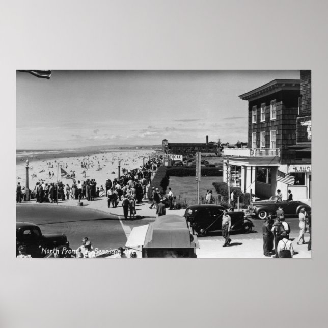 Seaside, Oregon North Prominade View-foto Poster (Framsidan)