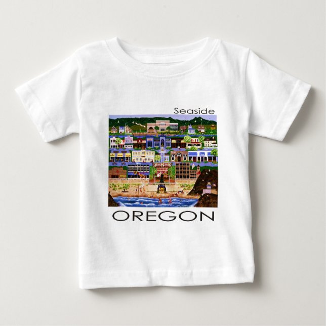 Seaside Oregon T Shirt (Framsida)