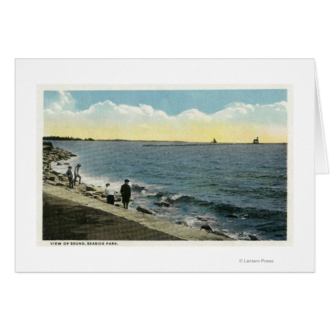 Seaside Park View of the Ljud Hälsningskort (Framsidan Horizontal)