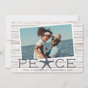 Seaside Peace   Rustic Coastal Photo Julkort
