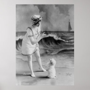 Seaside Pet Tricks, 1910-talet Poster