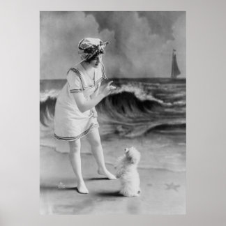 Seaside Pet Tricks, 1910-talet Poster