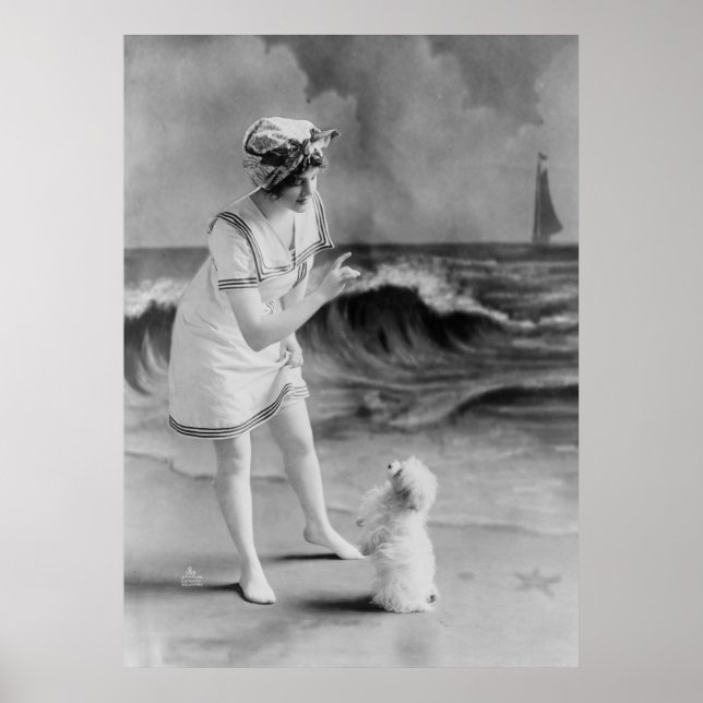 Seaside Pet Tricks, 1910-talet Poster (Framsidan)