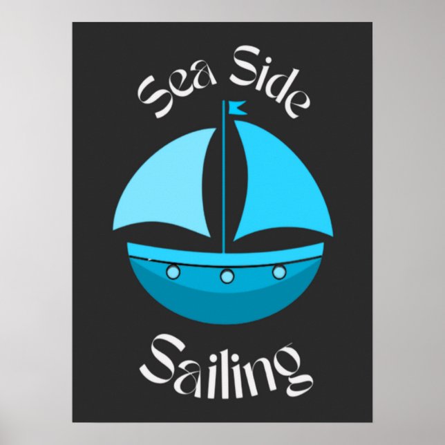 Seaside Sailing Poster (Framsidan)