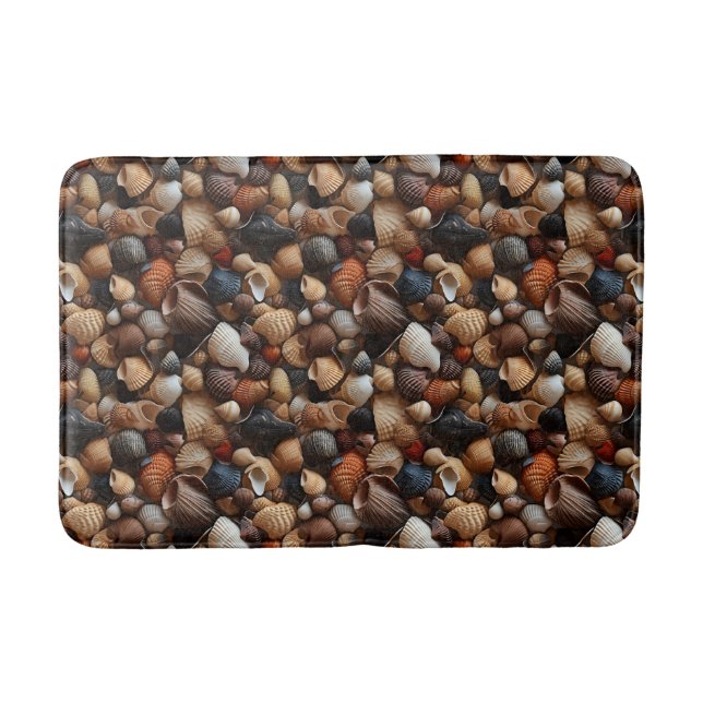 Seaside Seashells Bath Mat Badrumsmatta (Framsidan)