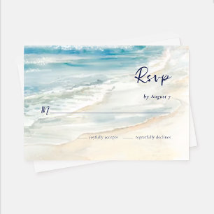 Seaside Serenity Ocean Vågar Beach Wedding OSA Kort