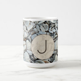 Seaside Shells Initial Mug Art Kaffemugg