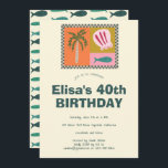 Seaside Soiree Modern Cute ANPASSNINGSBAR Födelsed Inbjudningar<br><div class="desc">Söt kort för perfekt för en roligt-inbjudan! Hand skapade konst åt dig! Perfekt för en havsbottenfödelsedag eller andra firande. FULLT ANPASSADE! Klicka på "Anpassa" ovan om du vill redigera texten. Klicka på "Redigera med verktyg" om du vill justera typsnitt, färg och placeringar och ta bort sol-formgivningen på baksidan om du...</div>