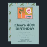 Seaside Soiree Modern Cute ANPASSNINGSBAR Födelsed Inbjudningar<br><div class="desc">Söt kort för perfekt för en roligt-inbjudan! Hand skapade konst åt dig! Perfekt för en havsbottenfödelsedag eller andra firande. FULLT ANPASSADE! Klicka på "Anpassa" ovan om du vill redigera texten. Klicka på "Redigera med verktyg" om du vill justera typsnitt, färg och placeringar och ta bort sol-formgivningen på baksidan om du...</div>