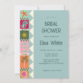 Seaside Soiree Möhippa Modern Cute ANPASSNINGSBAR Inbjudningar