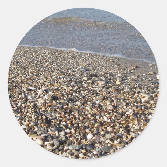 Seaside Stickers Runt Klistermärke (Framsida)