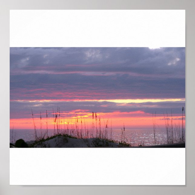Seaside Sunset Poster (Framsidan)