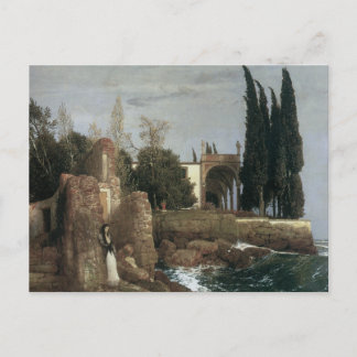 Seaside Villa, Arnold Bocklin 1878 Vykort