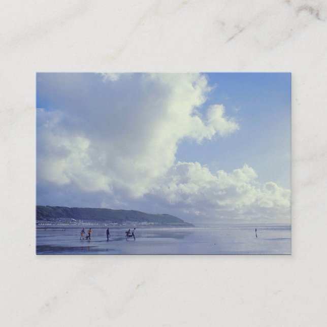 Seaside - Westward Ho, North Devon, Förenade kunga Visitkort (Framsida)