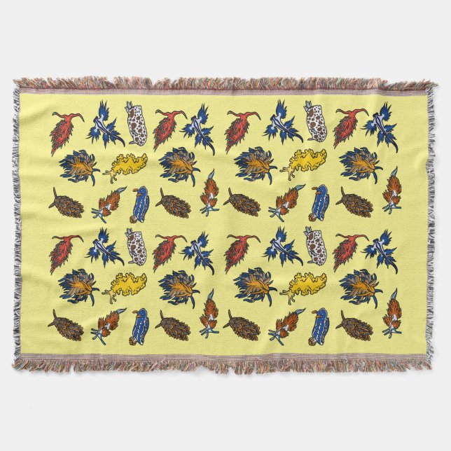 Seaslug Nudigren Throw Blanket Filt (Framsidan)