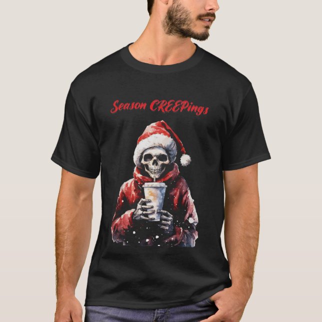 Season Creepings jul-skelett T Shirt (Framsida)