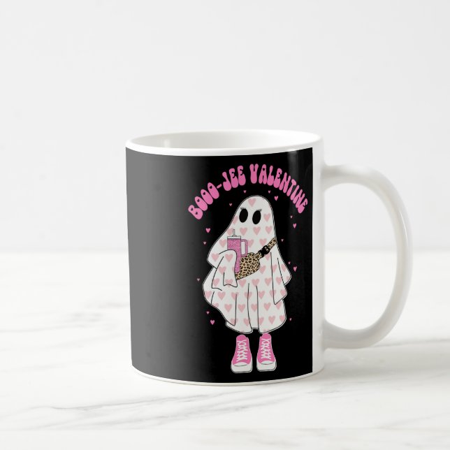 Season Cute Ghost Valentine Costume Boujee Boo-jee Kaffemugg (Höger)