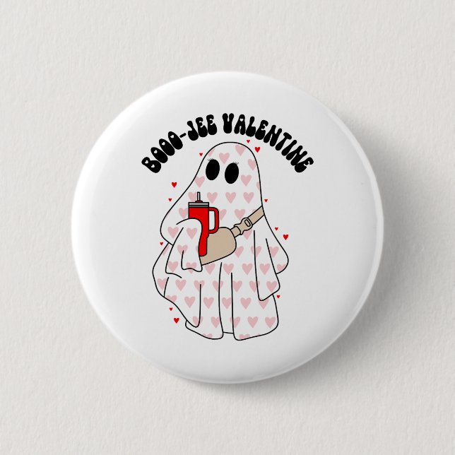 Season Cute Ghost Valentine Costume Boujee Boo-jee Knapp (Framsida)