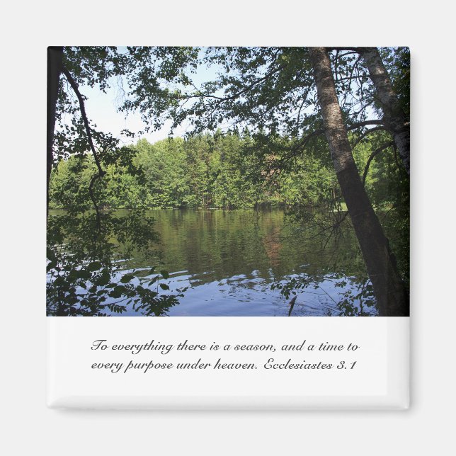 Season Ecclesiastes Sjö Forest Magnet (Framsidan)