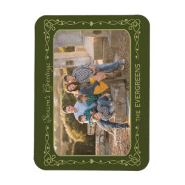 Season Hälsning Anpassningsbar Photo & Namn magnet