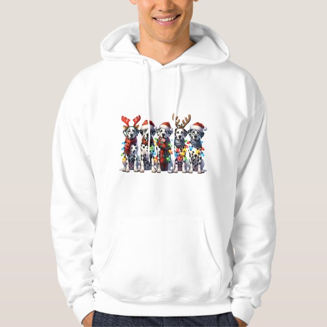 Season Hälsning dalmatian Sweater Hoodie (Framsida)