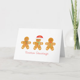 Season Hälsning Pepparkaksgubbe Kort