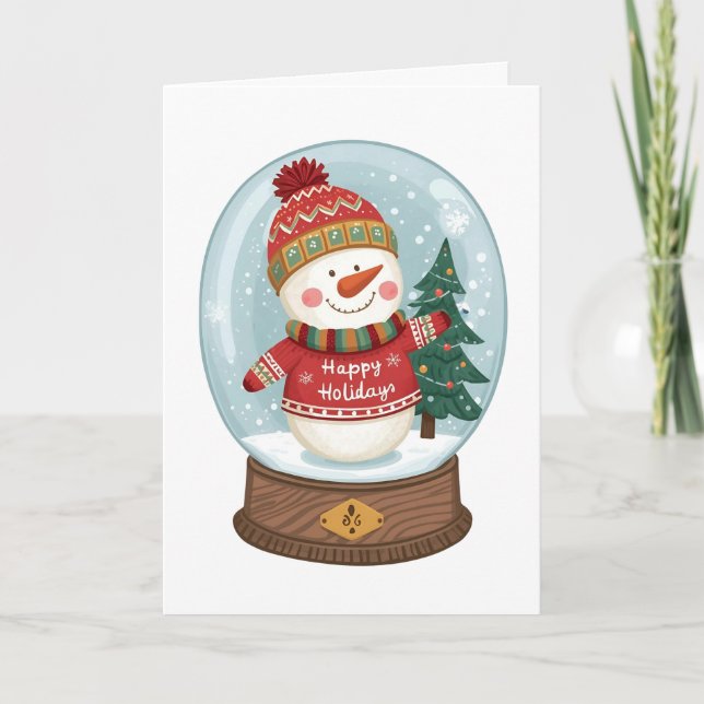 Season’s Greetings from a Sweater-Clad Snowman!⛄️❄ Helgkort (Framsida)