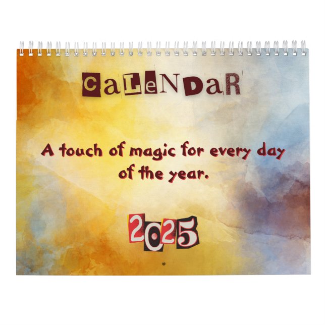 Seasonal Calendar with Artwork 2025  Kalender (Baksida)