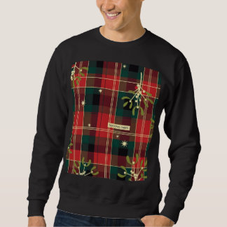 Seasonal Cheer (1) Tartan Christmas Pattern Lång Ärmad Tröja