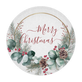 Seasonal Greenery with White Script 