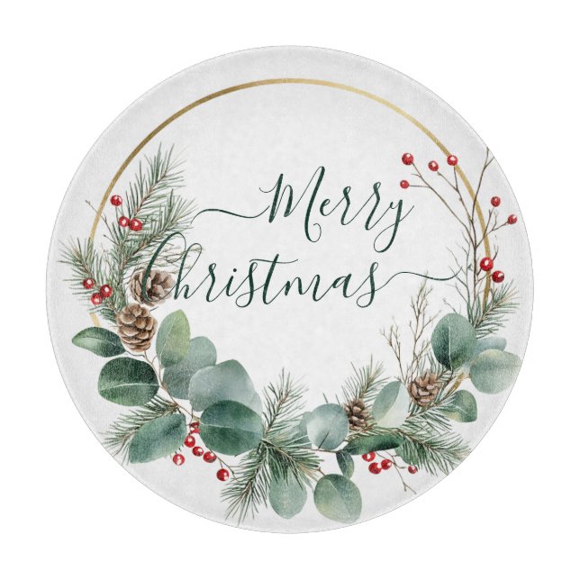 Seasonal Greenery with White Script  (Framsidan)