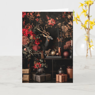 Seasonal Greeting Card • Luxe Christmas Aesthetic Kort