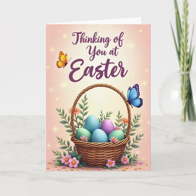 Seasonal Joy Basket Card Kort (Framsida)